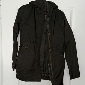 Women’s Double Layer Dark Green Northface Jacket